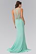 Elizabeth K GL2342 Embellished Top Illusion 2 Piece Dress