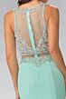 Elizabeth K GL2342 Embellished Top Illusion 2 Piece Dress