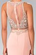 Elizabeth K GL2342 Embellished Top Illusion 2 Piece Dress