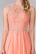 Elizabeth K GL2343 Embellished Bodice Cutout Back Dress
