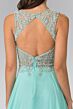 Elizabeth K GL2343 Embellished Bodice Cutout Back Dress