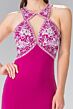 Elizabeth K GL2355 Embellished Top Multi Cutout Dress
