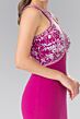 Elizabeth K GL2355 Embellished Top Multi Cutout Dress