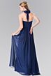 Elizabeth K GL2362 Ruched Top Tie Halter Maid of Honor Dress