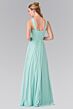Elizabeth K GL2366 Midriff Keyhole Ruched Top Bridesmaid Dress