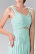 Elizabeth K GL2366 Midriff Keyhole Ruched Top Bridesmaid Dress