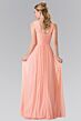 Elizabeth K GL2366 Midriff Keyhole Ruched Top Bridesmaid Dress