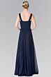 Elizabeth K GL2366 Midriff Keyhole Ruched Top Bridesmaid Dress