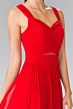Elizabeth K GL2366 Midriff Keyhole Ruched Top Bridesmaid Dress