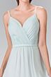 Elizabeth K GL2374 Pleated Top Spaghetti Straps Bridesmaid Dress