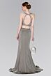 Elizabeth K GL2419 Cutout Back Embroidered 2-Piece Dress