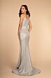 Elizabeth K GL2578 Sweetheart Neckline Multi Strap Glitter Dress