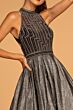 GLS by Gloria GL2631 High Neck Cutout Back Glitter Dress