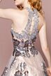 GLS by Gloria GL2655 Halter Neckline Racerback Metallic Dress