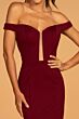 Elizabeth K GL2658 Embroidered Skirt Cutout Back Dress