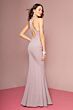 Elizabeth K GL2669 Criss Cross Back Halter Neck Bridesmaid Dress