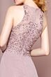 Elizabeth K GL2680 Embroidered Top Jewel Neck Maid of Honor Dress