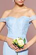 Elizabeth K GL2697 Lace Top Off The Shoulder Maid of Honor Dress