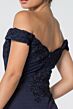 Elizabeth K GL2708 Embroidered Top Off The Shoulder Dress