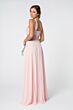 Elizabeth K GL2816 Ruched Top Halter Neck Bridesmaid Dress