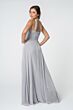 Elizabeth K GL2816 Ruched Top Halter Neck Bridesmaid Dress