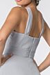 Elizabeth K GL2816 Ruched Top Halter Neck Bridesmaid Dress