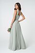 Elizabeth K GL2816 Ruched Top Halter Neck Bridesmaid Dress