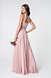 Elizabeth K GL2816 Ruched Top Halter Neck Bridesmaid Dress