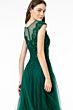 GLS by Gloria GL2882 Illusion Scoop Neck A-Line Dress
