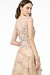 GLS by Gloria GL2884 V-Neck Floral A-Line Embroidered Dress