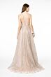 GLS by Gloria GL2915 Bare Back Plunging Neck Glitter Dress
