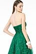 Elizabeth K GL2921 Embroidered Top Strapless Glitter Dress
