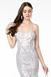 GLS by Gloria GL2936 Sweetheart Neckline Low Back Glitter Dress