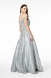 GLS by Gloria GL2944 Off The Shoulder Embroidered Glitter Dress