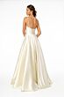 Elizabeth K GL2951 Lace-Up Back Sweetheart Neck Glitter Dress