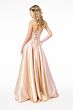 Elizabeth K GL2951 Lace-Up Back Sweetheart Neck Glitter Dress