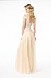 Elizabeth K GL2953 Embroidered Top Cold Shoulder Dress