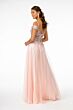 Elizabeth K GL2953 Embroidered Top Cold Shoulder Dress