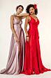 Elizabeth K GL2963 Strappy Back High Slit Bridesmaid Dress