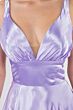 Elizabeth K GL2963 Strappy Back High Slit Bridesmaid Dress