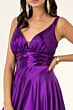 Elizabeth K GL2963 Strappy Back High Slit Bridesmaid Dress
