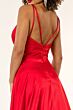 Elizabeth K GL2963 Strappy Back High Slit Bridesmaid Dress