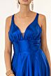 Elizabeth K GL2963 Strappy Back High Slit Bridesmaid Dress