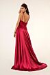 Elizabeth K GL2963 Strappy Back High Slit Bridesmaid Dress