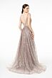 GLS by Gloria GL2971 Illusion Top Sequin Embroidery Dress
