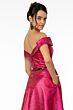 Elizabeth K GL2982 Off The Shoulder Metallic Dress