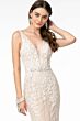 GLS by Gloria GL2985 Plunging V-Neck Godet Mermaid Skirt Bridal Gown