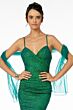 Elizabeth K GL2988 Sweetheart Neckline Spaghetti Straps Dress