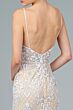 Elizabeth K GL2990 Bare Back Plunging Neck Glitter Dress