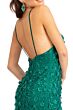GLS by Gloria GL3000 Godet Skirt Spaghetti Straps 3D Floral Dress
